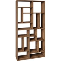 Libreria in legno "Nicola" - 90 x 30 x 180 cm - Marrone