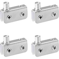 Pack of 4 Glass Door Pivot, Glass Door Hinge, Stainless Steel, Fit for 5-8mm Glass