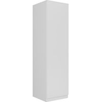 Topeshop – Armoire blanche Malwa SD-50 – Système de portes TIP-ON – 4 étagères – Panneaux stratifiés résistants aux rayures et à l'humidité