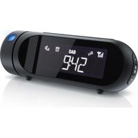 BEARWARE DAB+ Radiowecker mit Projektion - Küchenradio digital - FM und DAB/DAB + Radio mit je 20 Speicherplätzen - 16 Lautstärkestufen - Wecker