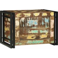 Boîte de rangement Marron et Noir 60 x 40 x 41 cm bois recyclé vidaXL