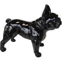 Figura Boston Terrier Kuatéh Osha 52x25x41 cm Negro