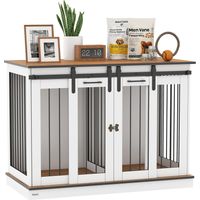 Meubles pour cages de transport pour grands chiens, cage double pour petits chiens