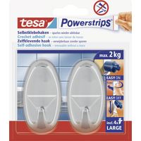 Powerstrips large oval chrom