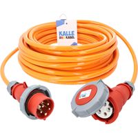 Kalle Verlängerungskabel CEE 400V 16A 2,5mm² Extreme Signal Orange Aquasafe IP67 5 Meter
