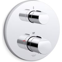 Kohler Avid Modulo Thermostatic Shower Valve + Trim With Avid Handles Chrome