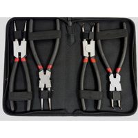 SET 4 PINZE FERMI ANELLI - 225mm - SEEGER INTERNI/ESTERNI - CON ASTUCCIO