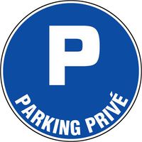 Panneaux d'obligations ronds 300mm Parking privé NOVAP 4060446