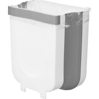 Kinvara Modelo TIRA cubo de basura de cocina blanco 9L
