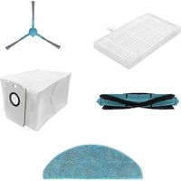 Accessoires pour aspirateur 7490 : pièces de rechange, brosse principale, brosse latérale, filtre HEPA, chiffon de nettoyage, sac à poussière (voir image SZRH AV).