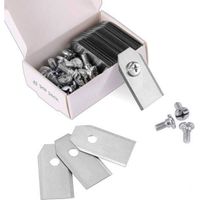 45 lames de rechange en titane pour tondeuses robotisées – Épaisseur 0,75 mm, compatibles avec modèles Husqvarna Automower 105/310/315/320/420/430X/R40i, Yard Force, Gardena