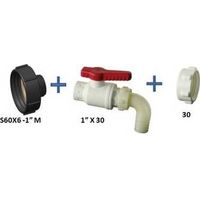 KIT DE RACCORDEMENT POUR CONTENEURS IBC Dimensions : S60X6X1"X30