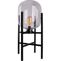 Näve Akku-Außenleuchte Lora 58 cm schwarz/transparent warmweiß