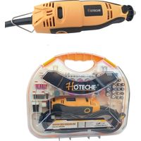 Miniutensile rotativo/Minitrapano 160W tipo Mini Drill con 210 accessori in valigetta Hoteche - P801