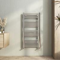 Heilmetz Straight Chrome Heated Towel Rail Radiator 1000 × 500mm