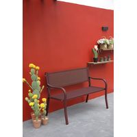 BANQUE ACIER ROUGE LIBYE - 123X39X84