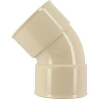 Winkel 45° weiblich weiblich, für PVC 80 sandfarbenes Fallrohr