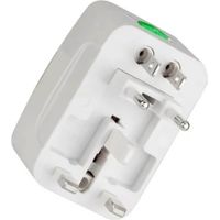 Adaptateur secteur universel portable et multifonctionnel pour téléphone et appareil photo. Convertisseur de prise de voyage pour téléphone et appareil photo.