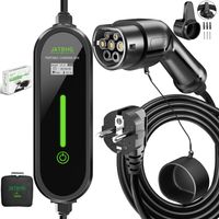JATRHG EV-Ladegerät 15M 3,6KW-1,5KW 16A13A10A8A Typ 2 Tragbare Elektroauto-Ladestation Umschaltbarer Strom Hybridauto Einphasiges Schnellladegerät