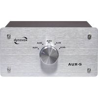 Dynavox AUX-S Switch audio RCA Contenitore in metallo Argento