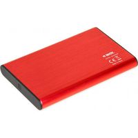 Carcasa roja para disco duro iBOX HD-05 de 2,5" con USB 3.1 Gen.1