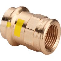 Viega Profipress G-Raccordo di transizione, d 35mm, Rp 11/4 bronzo rosso Modello 2612, 346447