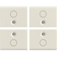 VIMAR - 16841.0.B Quattro mezzi tasti 1M simbolo O bianco