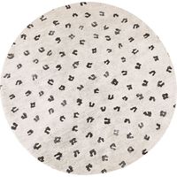 Teppich AFIS Beige ø 140 cm Baumwolle