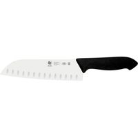 Icel Horeca Prime Santoku alveolato acciaio inox nero 18 cm