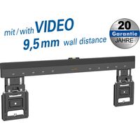 Mywall Soporte de Pared para TV HE7-1L para Pantallas Planas de 37-80 Pulgadas, Soporte de TV para Pared de Carga máxima de 75 kg, Soporte Universal para TV, Ultra Delgado, 9,5 mm de Distancia de la
