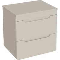 Mobile sotto lavabo sospeso con ripiano 60 cm Beige - ARUBA