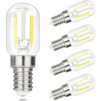 4x Ampoules LED Blanc Chaud Vintage E27 - Lampe à LED T45, Ampoules Edison 4W 2700K, Économie d’Énergie, Ampoules à Filament Rétro en Verre, Angle de Faisceau 360°.