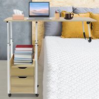 Abnehmbarer Beibetttisch, verstellbarer praktischer Schrank, Laptop-Tisch, Schreibtisch, Lesetisch, maximale Belastung 20kg