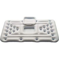 Matelas gonflable pour beer pong, piscine gonflable avec 28 trous pour gobelets, en PVC haute densité, pour terrains extérieurs et aquatiques, 180 x 60 cm