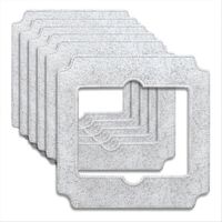 Lot de 6 lingettes de nettoypour robot nettoyeur de vitres ECOVACS WINBOT Mini, chiffon de nettoypour robot ECOVACS WINBOT