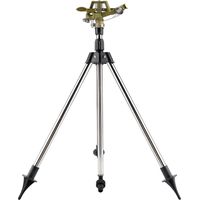 Nannigr Heavy Duty Impact Sprinkler on Tripod Base, Tripod Sprinkler for Yard Large Area, Extra Tall 360 Degree Rotating Lawn Sprinkler with Nozzle, Waters Up to 24m