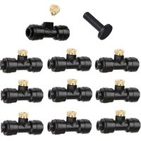 Buses de pulvérisation en laiton pour système de refroidissement extérieur, arrosage et irrigation de jardin, 6 mm,Lot de 10