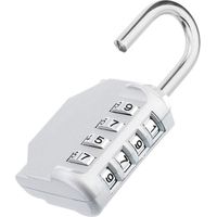 Cadenas à combinaison casier numérique à 4 chiffres serrure à combinaison vestiaire collège argent