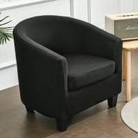 2 fundas para chaise longue Chesterfield, elásticas, antideslizantes, para sofá o bañera.