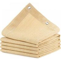 Voiles d'ombrage pour cour, pergolas, jardin, filets d'ombrage perforés, 3 m x 4 m