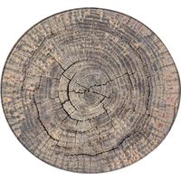 Tapis Poaug en liquidation, tapis rond imitation bois pour enfants, tapis de jeu, tapis de sol pour salon, tapis de yoga en solde, décoration de chambre F