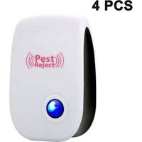Ultrasonic Mosquito Repellent (4-Pack) for Mice, Rats, and Insects. Ultrasonic rodent repellent for insects, mosquitoes, ants, rats, and spiders.