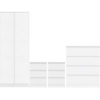 Malvern 2 Door Wardrobe Bedroom Set - White