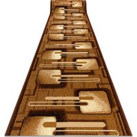 TAPIS DE COULOIR BCF FRAMBOISE marron 80 cm brown 80x1150 cm