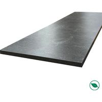 Forestea – Plan de travail stratifié HPL 3000 x 650 x 38 mm – Résistant aux rayures et à la chaleur – Finition FSC – Gamme Signature