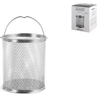 Inoxpran Cestello per Asparagera, Cesto per Lo Scarico e la Cottura a Vapore degli Asparagi, ma Anche Pasta Resistente e Versatile, AntiGraffio e Antiurto, Acciaio Inossidabile, 16 cm