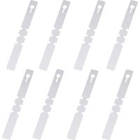 100 Pièces Étiquettes de Plantes en Plastique, Étiquettes d'arbres en Plastique, s'enroulent Autour d'étiquettes Suspendues pour Plantes, Étiquettes de Jardin Étanches (Blanc, 2x21cm)