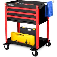 Chariot servante d’Atelier Chariot à Outil sur roulettes BM TOOLS BMT TOOL DRAWER - 3 Tiroirs à glissières - Desserte, Plateaux