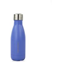 YOKO DESIGN - Bottiglia Termica con Doppia Parete in Acciaio Inox, Acciaio Inox, Blu Opaco, 260mL