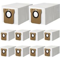10 Sacs à Poussière pour Dreame S10/L10s Ultra/ L20 Ultra / L10 Ultra, Xiaomi X10+, X20+ Robots Aspirateurs, 2,5 L Grande Capacité Sacs à Poussière Pièces de Rechange Kit D'accessoires
